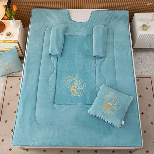 Bleu ciel / 120 x 160 cm Sweat Plaid Géant