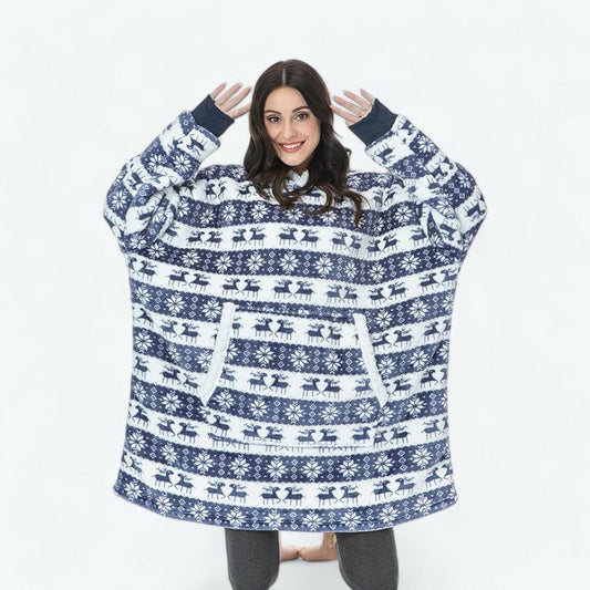 Bleu Sweat Plaid Noël