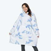 Bleu Sweat Plaid Nuage