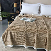 Crème / 100 x 150 cm Plaid Couvre Lit