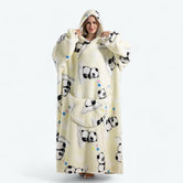 Crème Sweat Plaid Panda