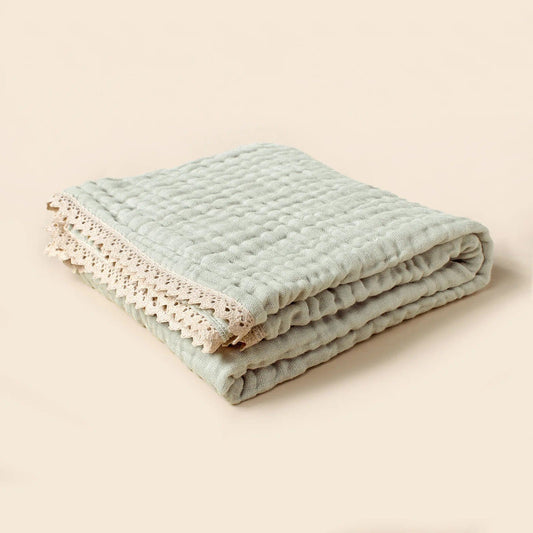 Gris / 105 x 105 cm Plaid Cosy Bébé