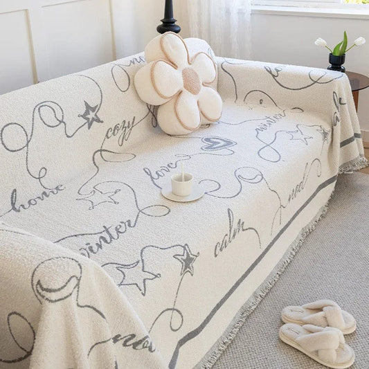 Gris / 130 x 180 cm Plaid Love