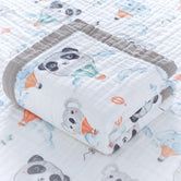 Gris Foncé Plaid Nouveau Né