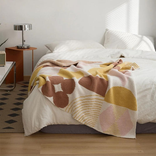 Moutarde / 120 x 150 cm Plaid Design Scandinave