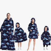 Navy Shark / Bébé - 60cm Sweat Plaid Animal