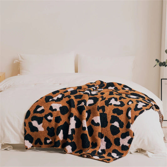 Orange / 130 x 160 cm Plaid Canapé Moderne