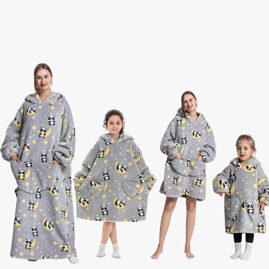 Panda / Bébé - 60cm Sweat Plaid Animal