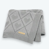 Plaid Bébé Fille Gris / 70 x 90 cm