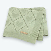 Plaid Bébé Fille Vert / 70 x 90 cm