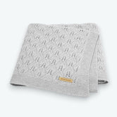 Plaid Bébé Naissance Gris / 80 x 100 cm