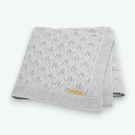 Plaid Bébé Naissance Gris / 80 x 100 cm