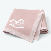 Plaid Bébé Ultra Doux Rose / 80 x 100 cm