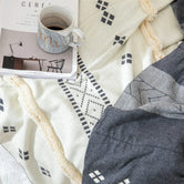 #Plaid Berbère Coloré GRAY / 130X170cm