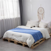 #Plaid Canapé Coloré sky blue / 80x240cm