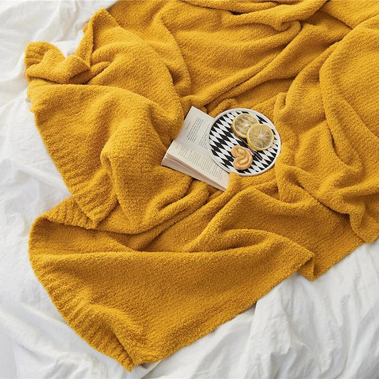 #Plaid Couverture Canapé yellow / 130X160cm blanket