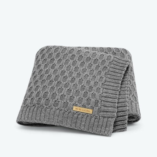 Plaid Doux Bébé Gris / 70 x 90 cm