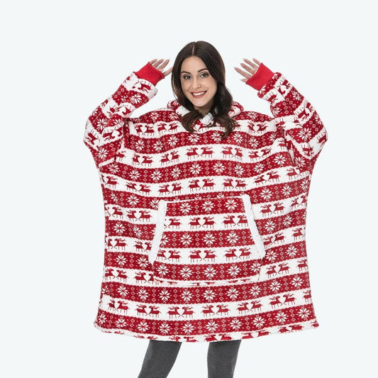 Rouge Sweat Plaid Noël