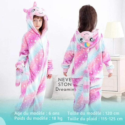 Sweat Plaid Enfant Licorne