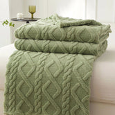 Vert / 200x230cm Plaid Sherpa