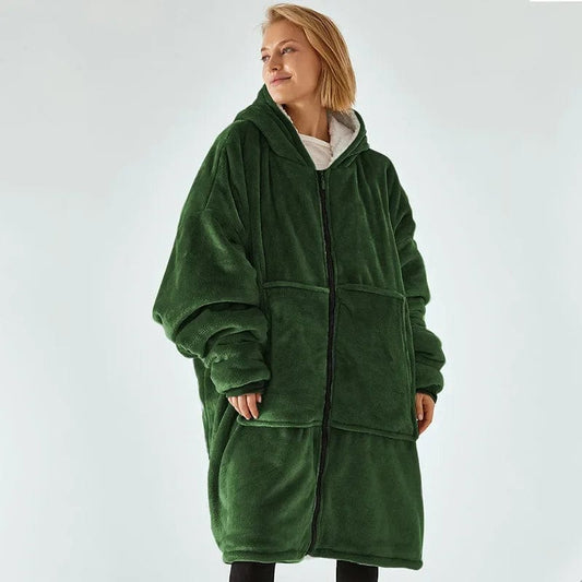 Vert Sweat Plaid Zip